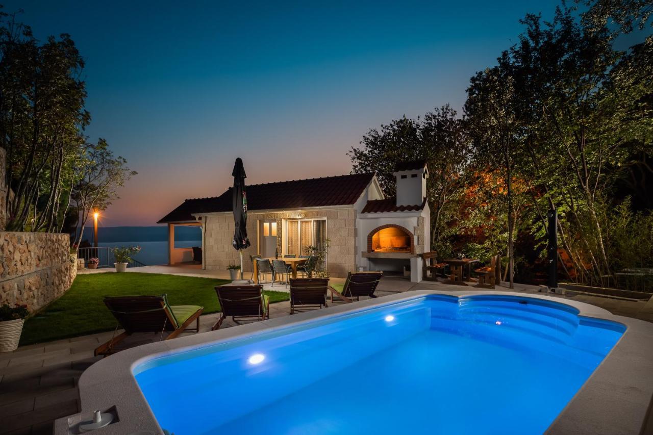 Villa Leoma With Heated Pool Marusici  Kültér fotó